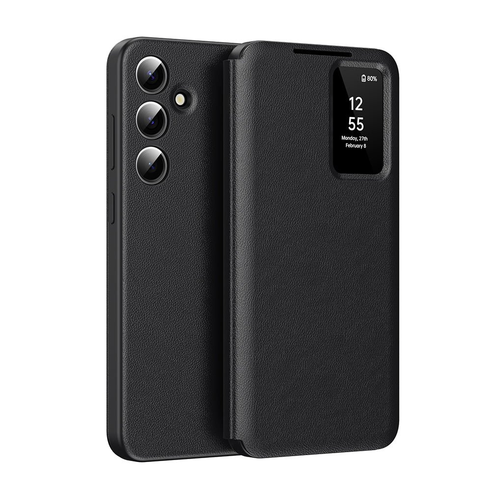 Husa pentru Samsung Galaxy S25 FE, Techsuit, SmartView, Neagra