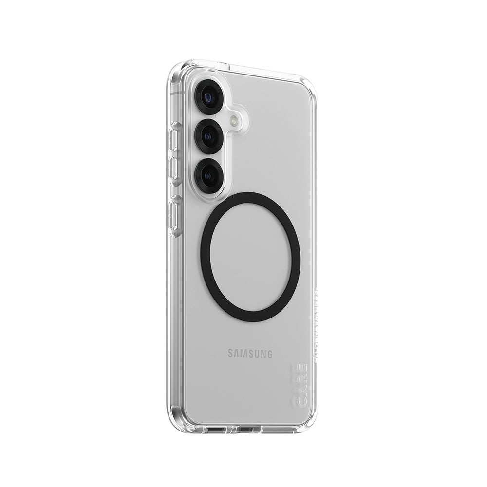Husa pentru Samsung Galaxy S25 S931, PanzerGlass, Care Urban Combat, Transparenta Neagra