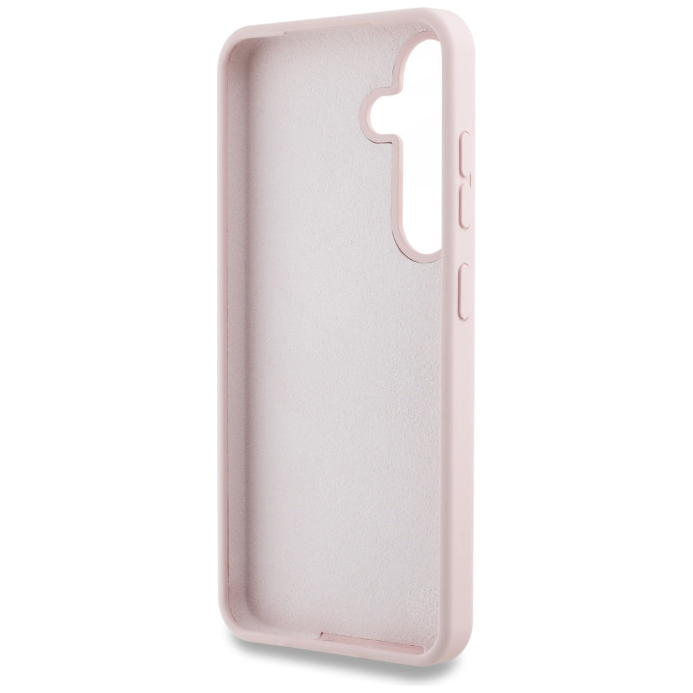Husa pentru Samsung Galaxy S25 Ultra S938, Guess, 4G Grained Big and Classic Logo, Roz