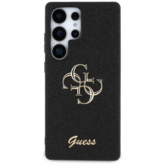 Husa pentru Samsung Galaxy S25 Ultra S938, Guess, Glitter Big 4G Script, Neagra