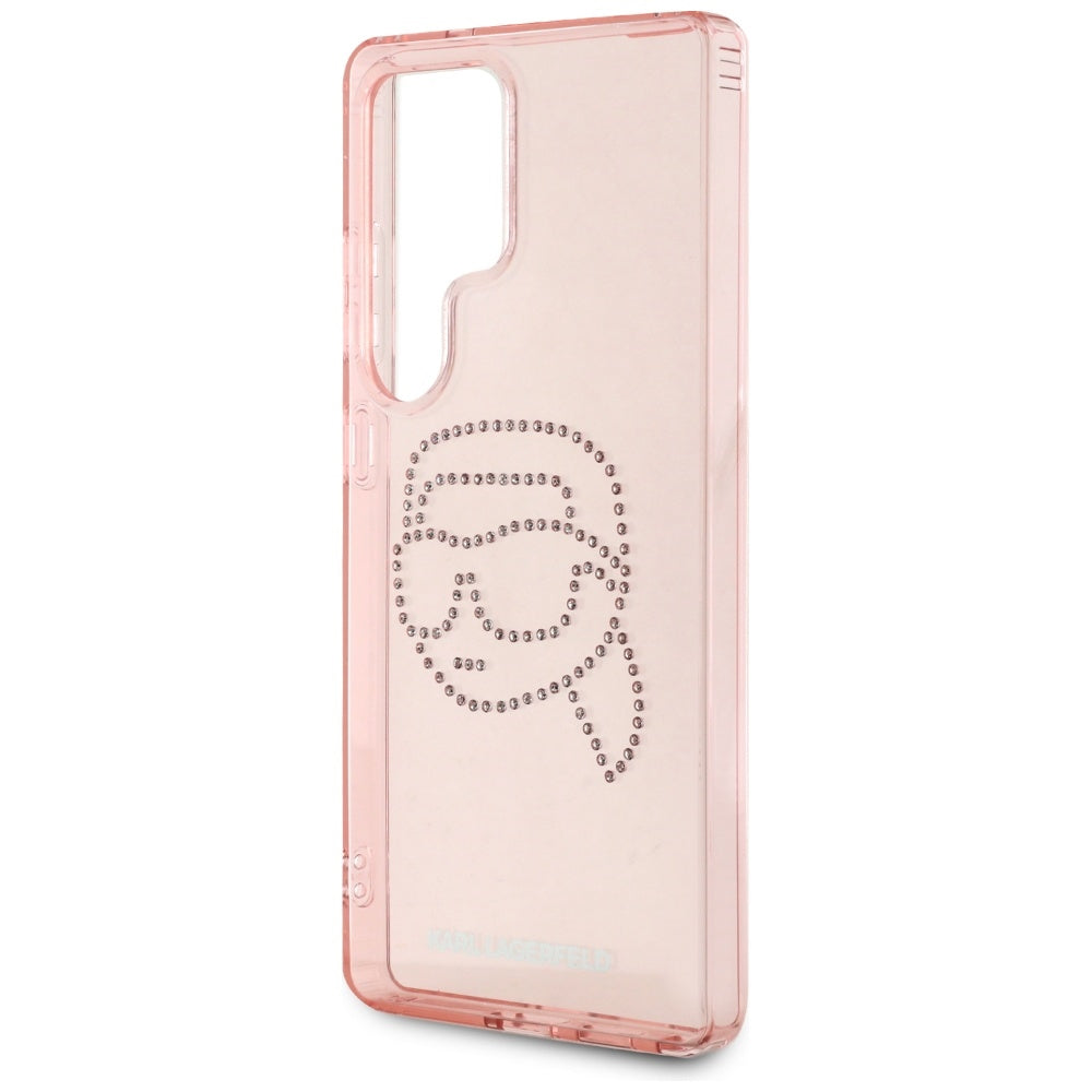 Husa pentru Samsung Galaxy S25 Ultra S938, Karl Lagerfeld, IML Luxury Karl's Head, Roz
