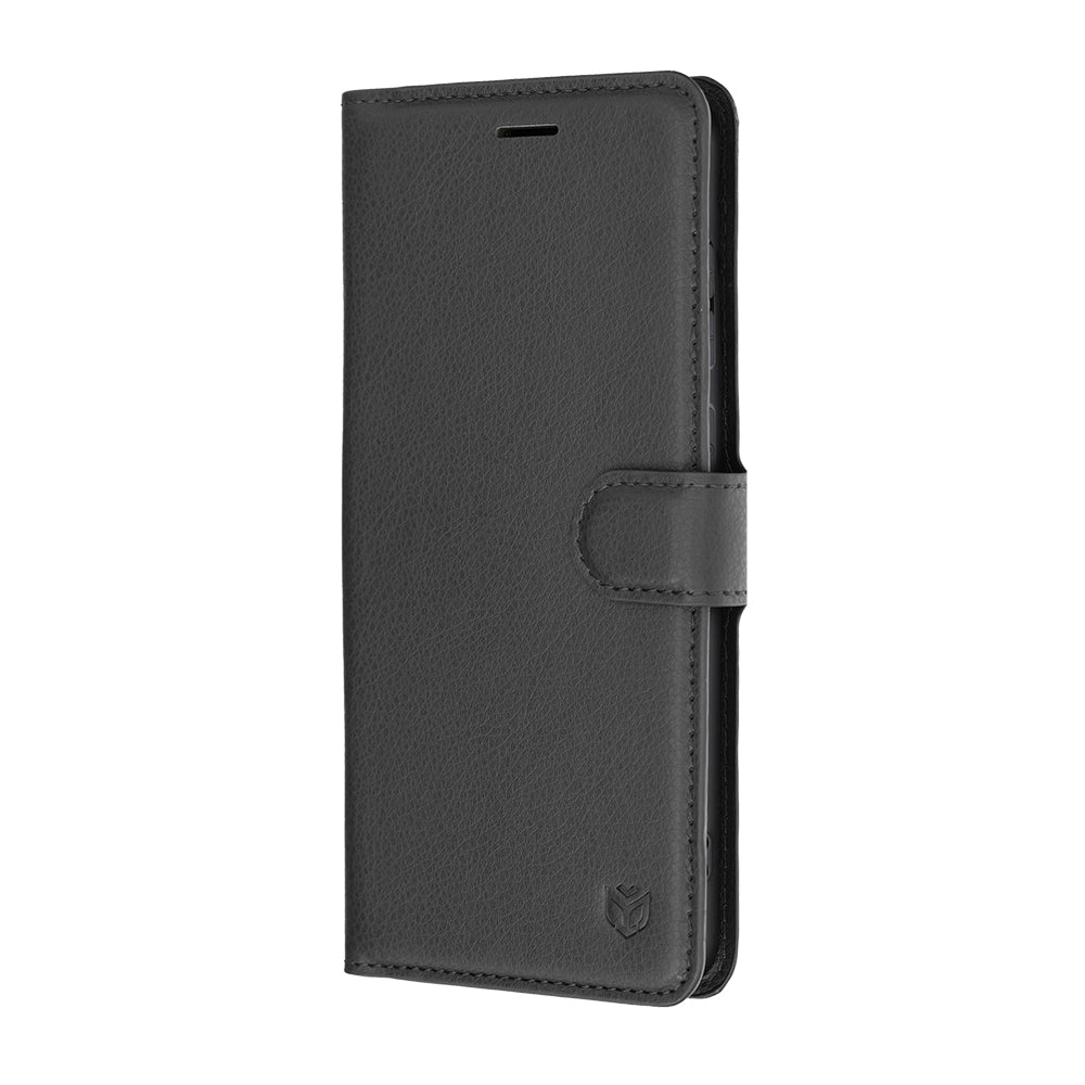 Husa pentru Samsung Galaxy S26 FE S741 / S25 FE, Techsuit, Leather Folio, Neagra