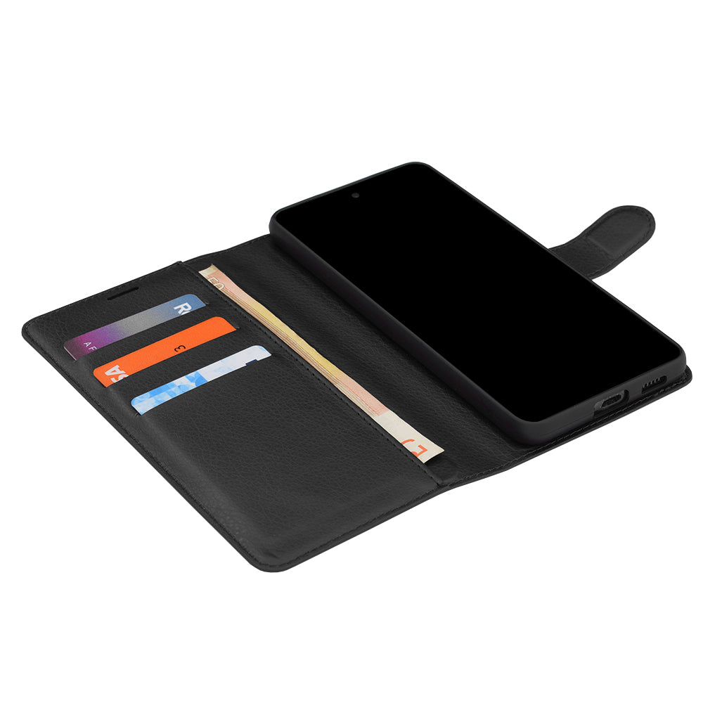 Husa pentru Samsung Galaxy S26 FE S741 / S25 FE, Techsuit, Leather Folio, Neagra