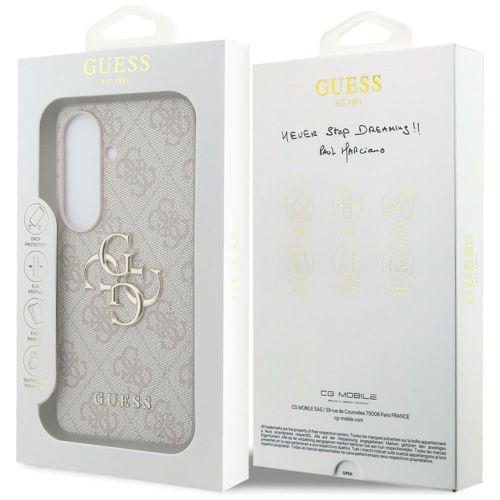 Husa pentru Samsung Galaxy S26 Plus S947, Guess, 4G Big Logo, Roz