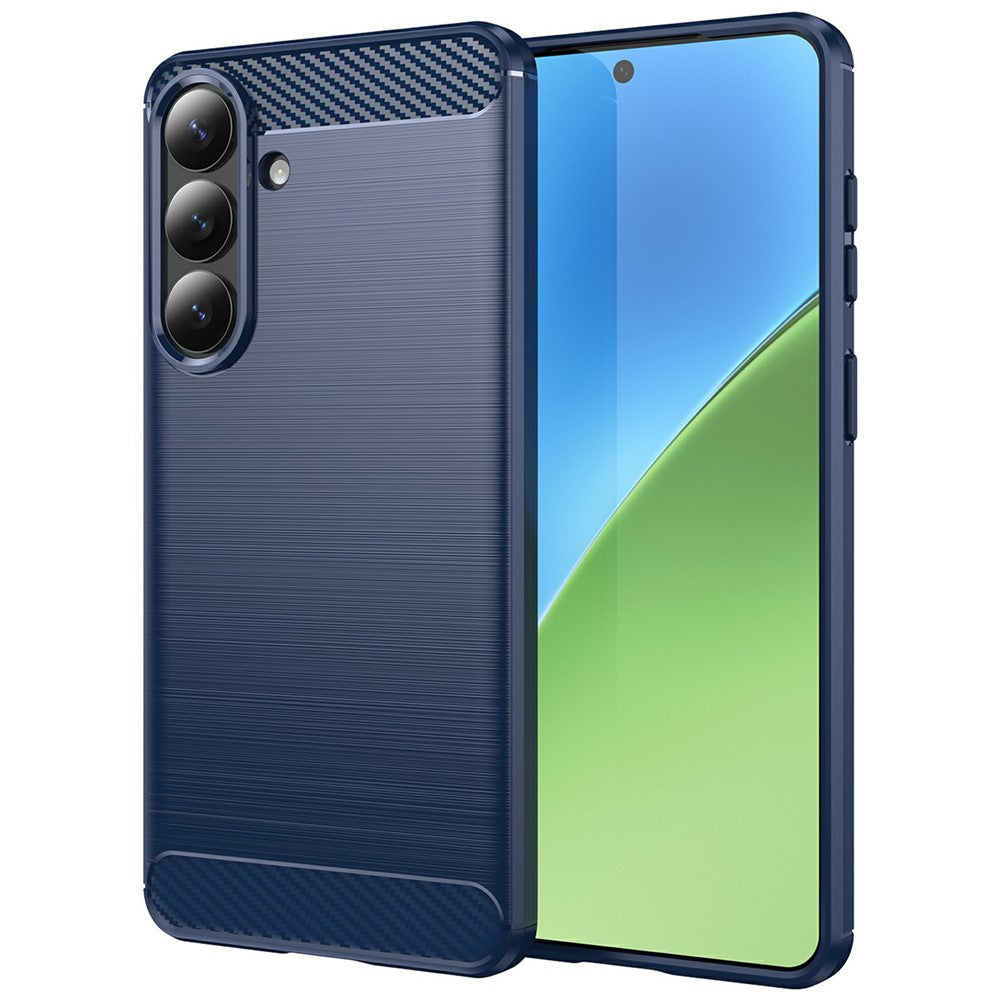 Husa pentru Samsung Galaxy S26 Plus S947, Techsuit, Carbon, Albastra