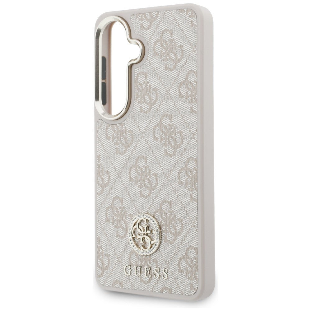 Husa pentru Samsung Galaxy S26 S942, GUESS, 4G Big Rhinestone Triangle Strap, Roz