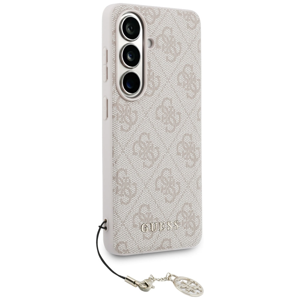 Husa pentru Samsung Galaxy S26 S942, Guess, 4G Classic Logo Charm, Roz