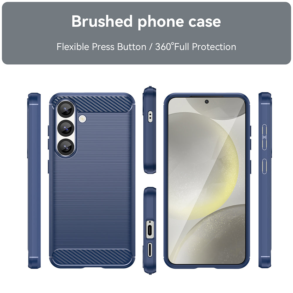 Husa pentru Samsung Galaxy S26 S942, Techsuit, Carbon, Albastra
