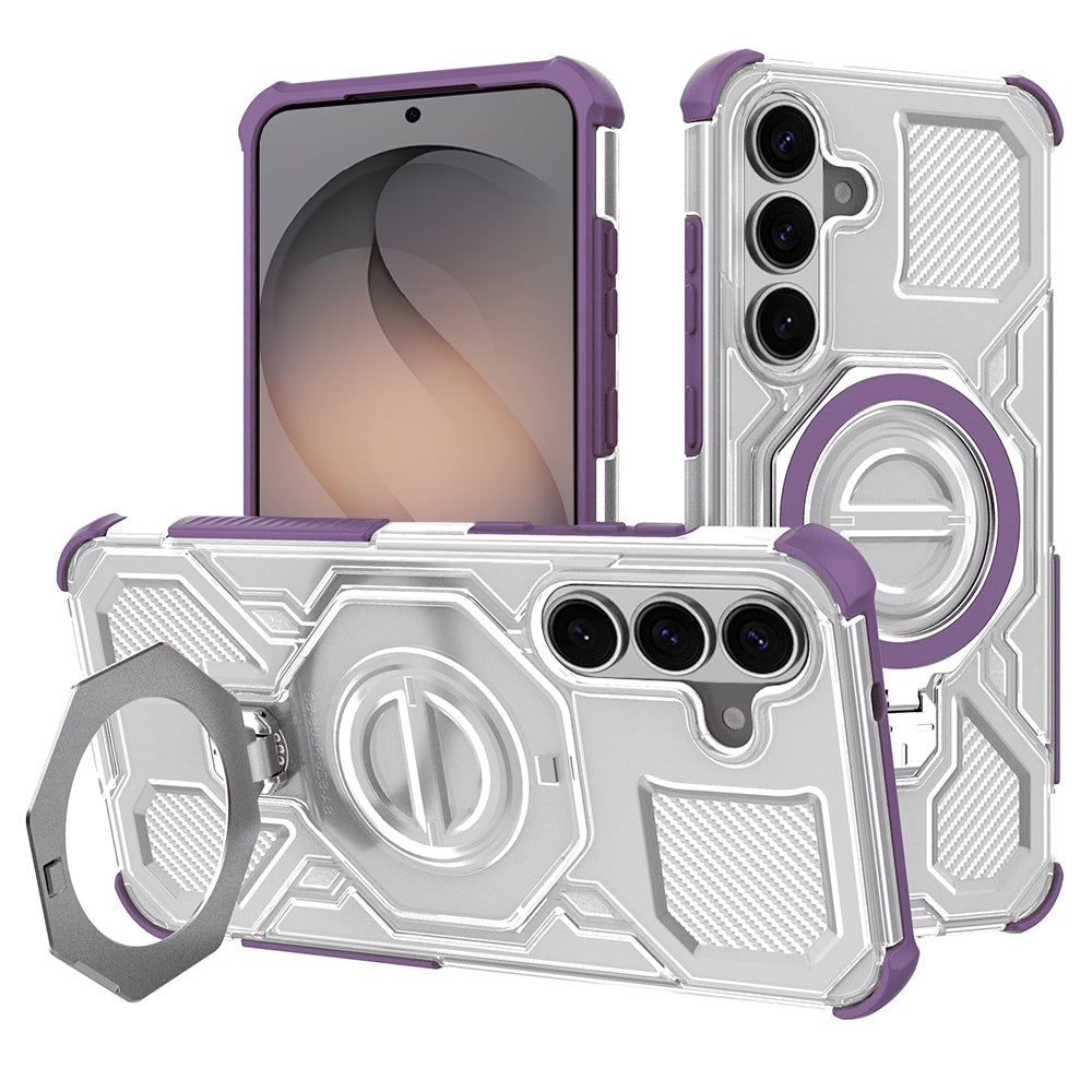 Husa pentru Samsung Galaxy S26, Techsuit, Carbon Shield Pro, Mov
