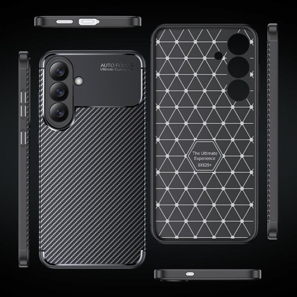 Husa pentru Samsung Galaxy S26 S942, Techsuit, CarbonFiber, Neagra