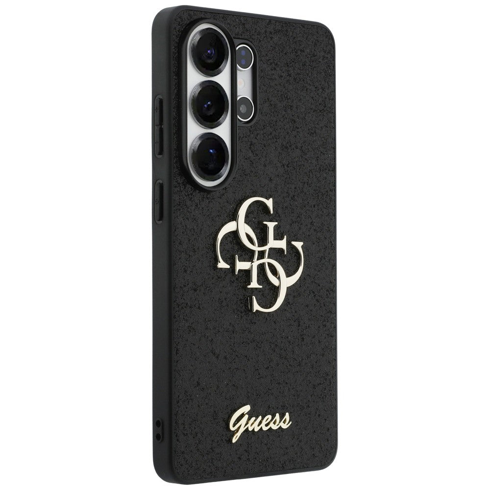 Husa pentru Samsung Galaxy S26 Ultra S948, Guess, Fixed Glitter Big 4G Metal Frame, Neagra