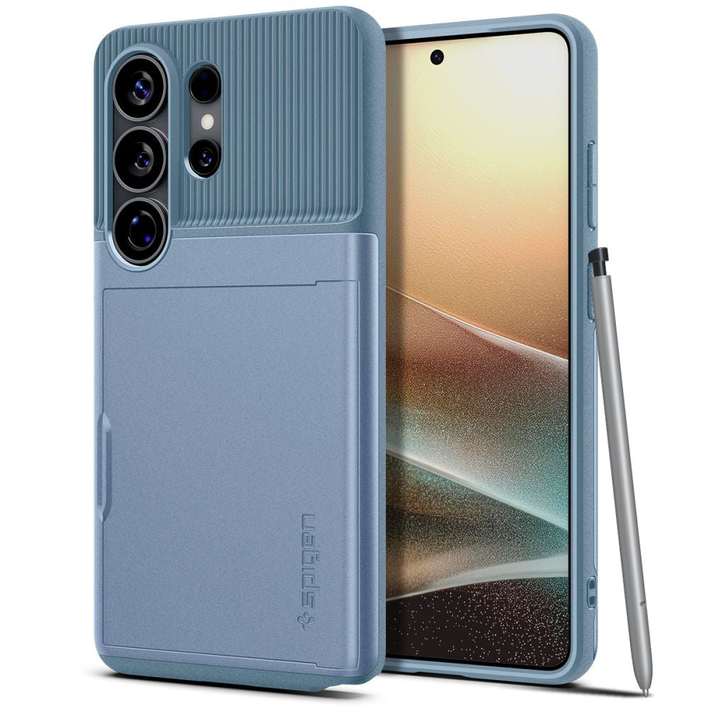 Husa pentru Samsung Galaxy S26 Ultra S948, Spigen, Slim Armor CS, Bleu ACS11225