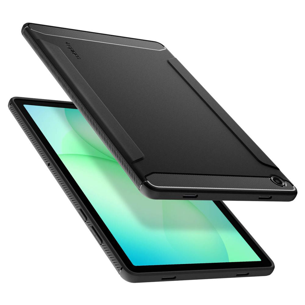 Husa pentru Samsung Galaxy Tab A11+, Spigen, Rugged Armor, Neagra Mata ACS10463