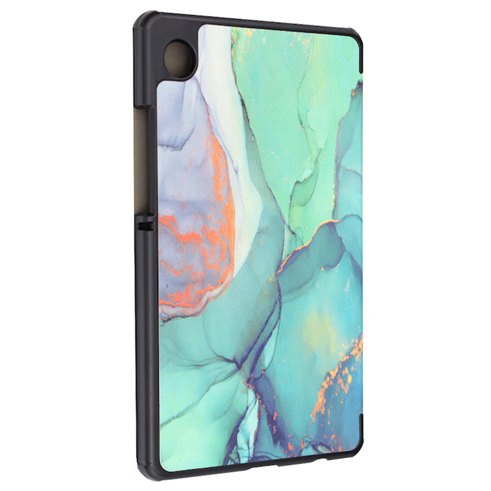 Husa pentru Samsung Galaxy Tab A11+ / Tab A9+, Techsuit, FoldPro Green Time, Multicolor
