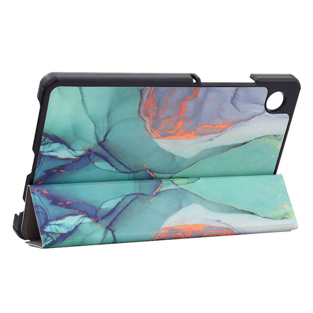 Husa pentru Samsung Galaxy Tab A11+ / Tab A9+, Techsuit, FoldPro Green Time, Multicolor
