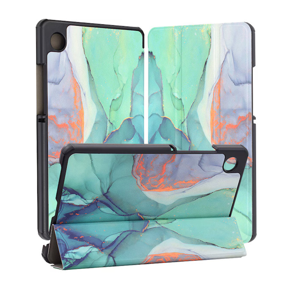 Husa pentru Samsung Galaxy Tab A11+ / Tab A9+, Techsuit, FoldPro Green Time, Multicolor