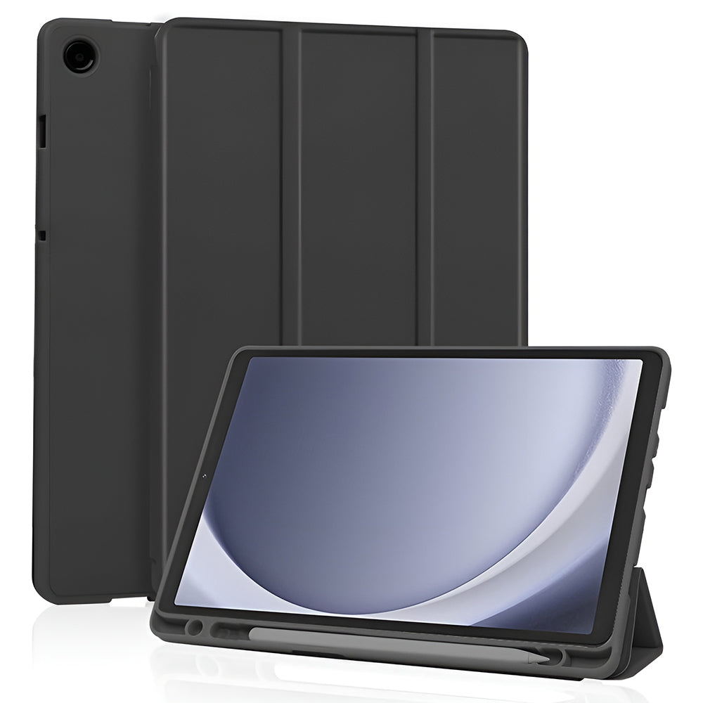Husa pentru Samsung Galaxy Tab A11 / Tab A9, Techsuit, Flex Trifold New Model, Neagra