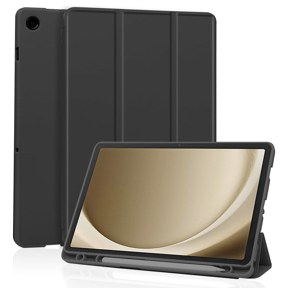 Husa pentru Samsung Galaxy Tab A9+, Techsuit, Flex Trifold, Neagra