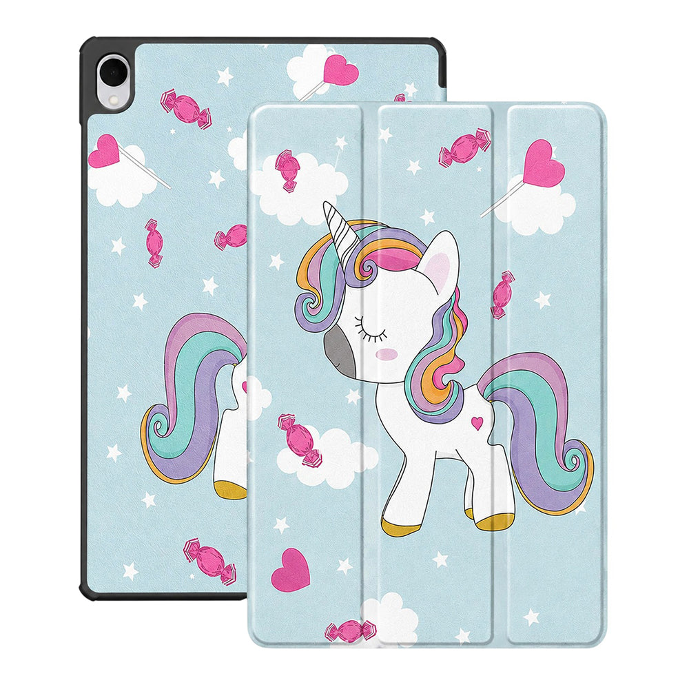 Husa pentru Samsung Galaxy Tab S12 Plus, Techsuit, FoldPro Unicorn, Multicolor
