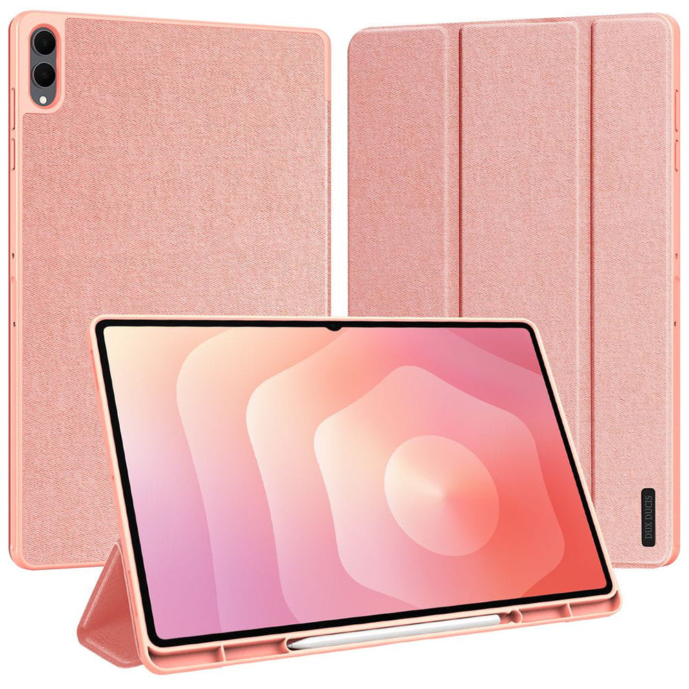 Husa pentru Samsung Galaxy Tab S12 Ultra / Tab S11 Ultra, DUX DUCIS, Domo wih Pen Holder, Roz