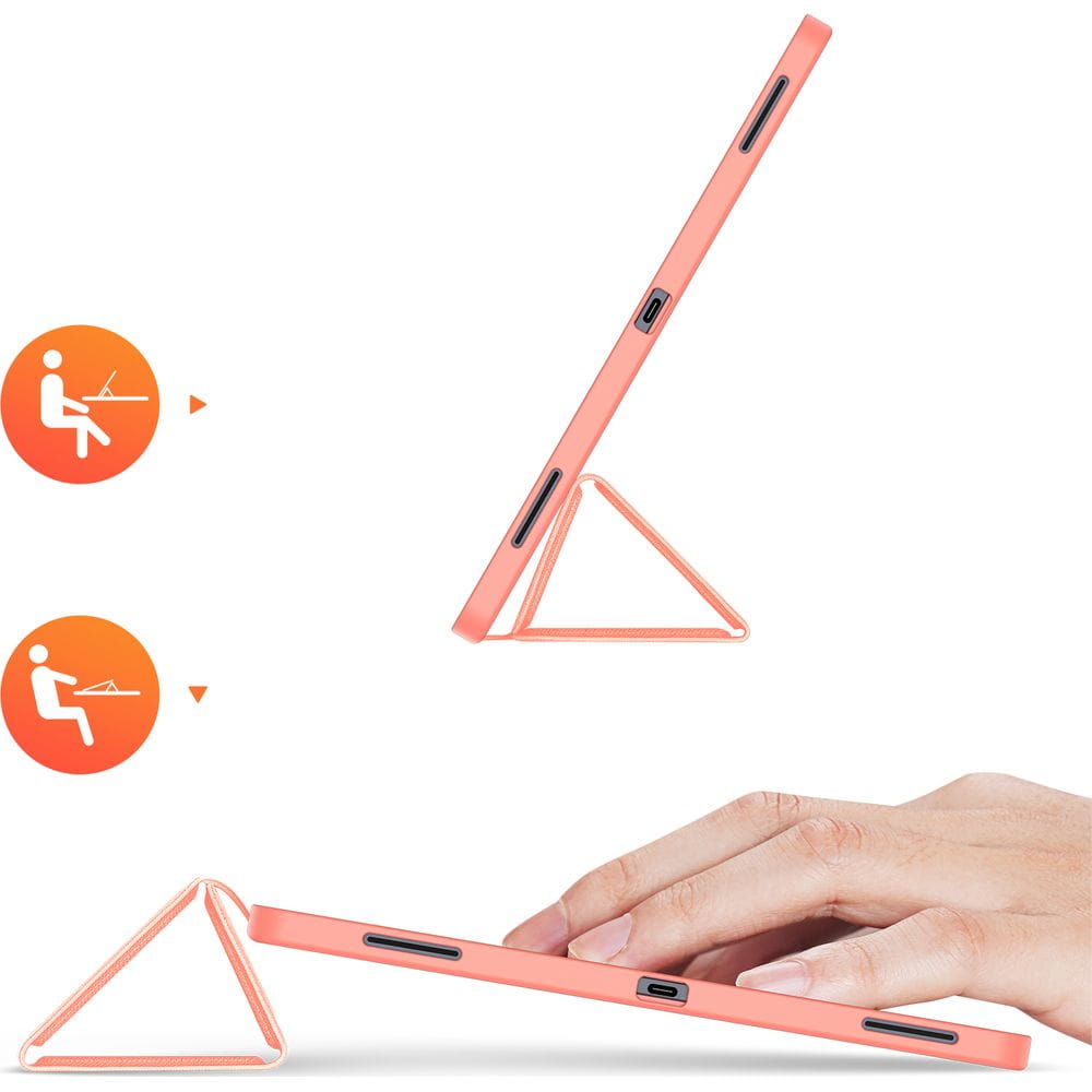 Husa pentru Samsung Galaxy Tab S12 Ultra / Tab S11 Ultra, DUX DUCIS, Domo wih Pen Holder, Roz