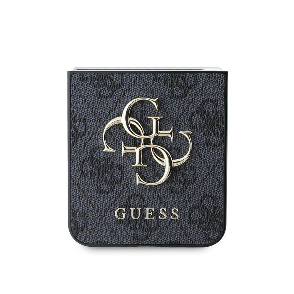 Husa pentru Samsung Galaxy Z Flip7 F766, Guess, 4G Metal Logo, Neagra