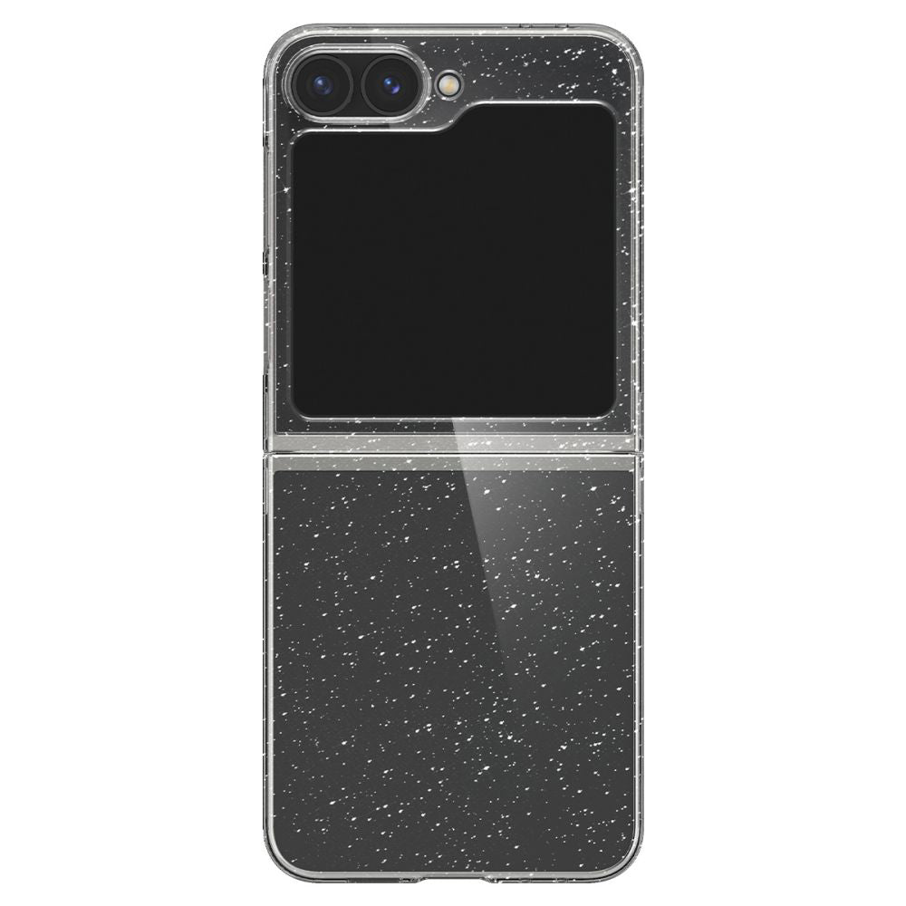 Husa pentru Samsung Galaxy Z Flip7 FE F761 / Z Flip6 F741, Spigen, Air Skin Gliiter, Transparenta