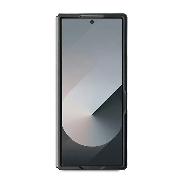 Husa pentru Samsung Galaxy Z Fold6 F956, Karl Lagerfeld, Saffiano Monogram Karl's Head Metal, Neagra