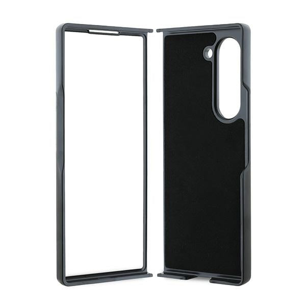 Husa pentru Samsung Galaxy Z Fold6 F956, Karl Lagerfeld, Saffiano Monogram Karl's Head Metal, Neagra