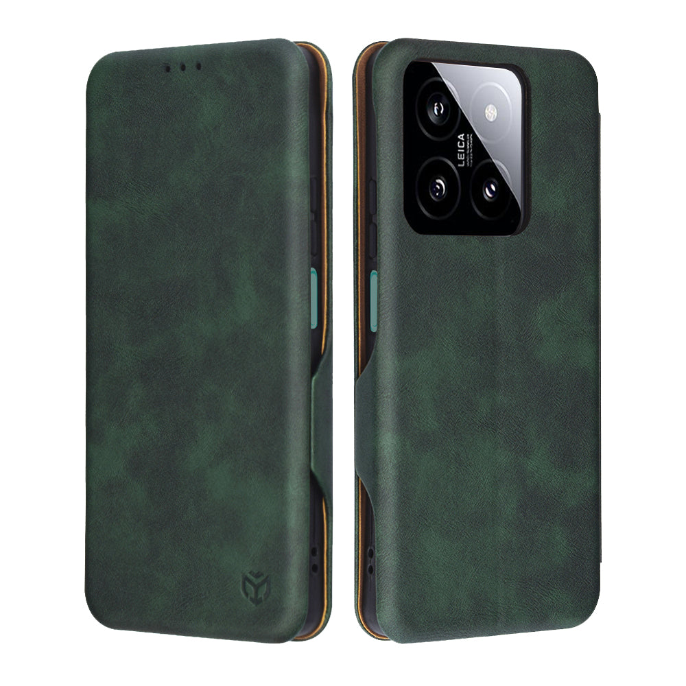 Husa pentru Xiaomi 14, Techsuit, Safe Wallet Plus, Verde