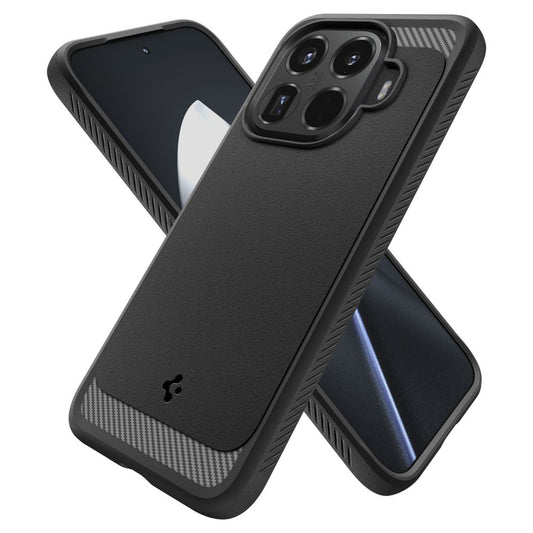Husa pentru Xiaomi 15T Pro, Spigen, Rugged Armor, Neagra ACS11152