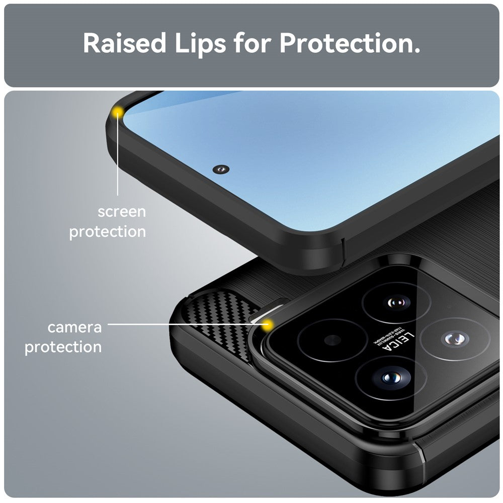 Husa pentru Xiaomi 15T Pro, Techsuit, Carbon, Neagra
