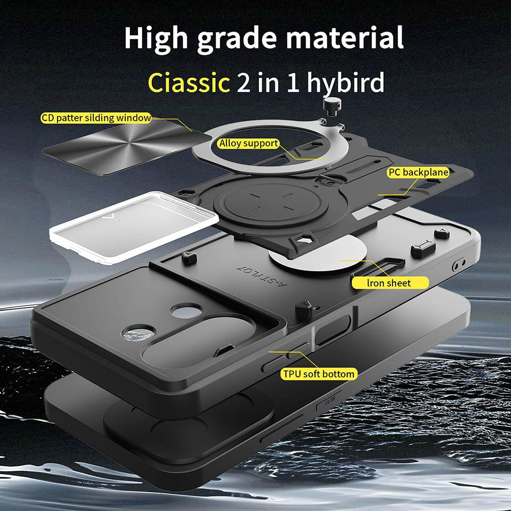 Husa pentru Xiaomi 15T, Techsuit, CamGuard Pro, Neagra