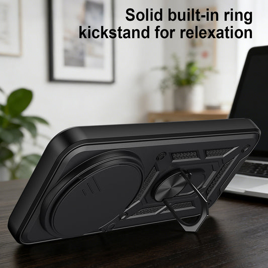 Husa pentru Xiaomi 17 Ultra, Techsuit, CamShield, Neagra