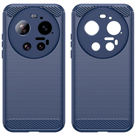 Husa pentru Xiaomi 17 Ultra, Techsuit, Carbon, Albastra