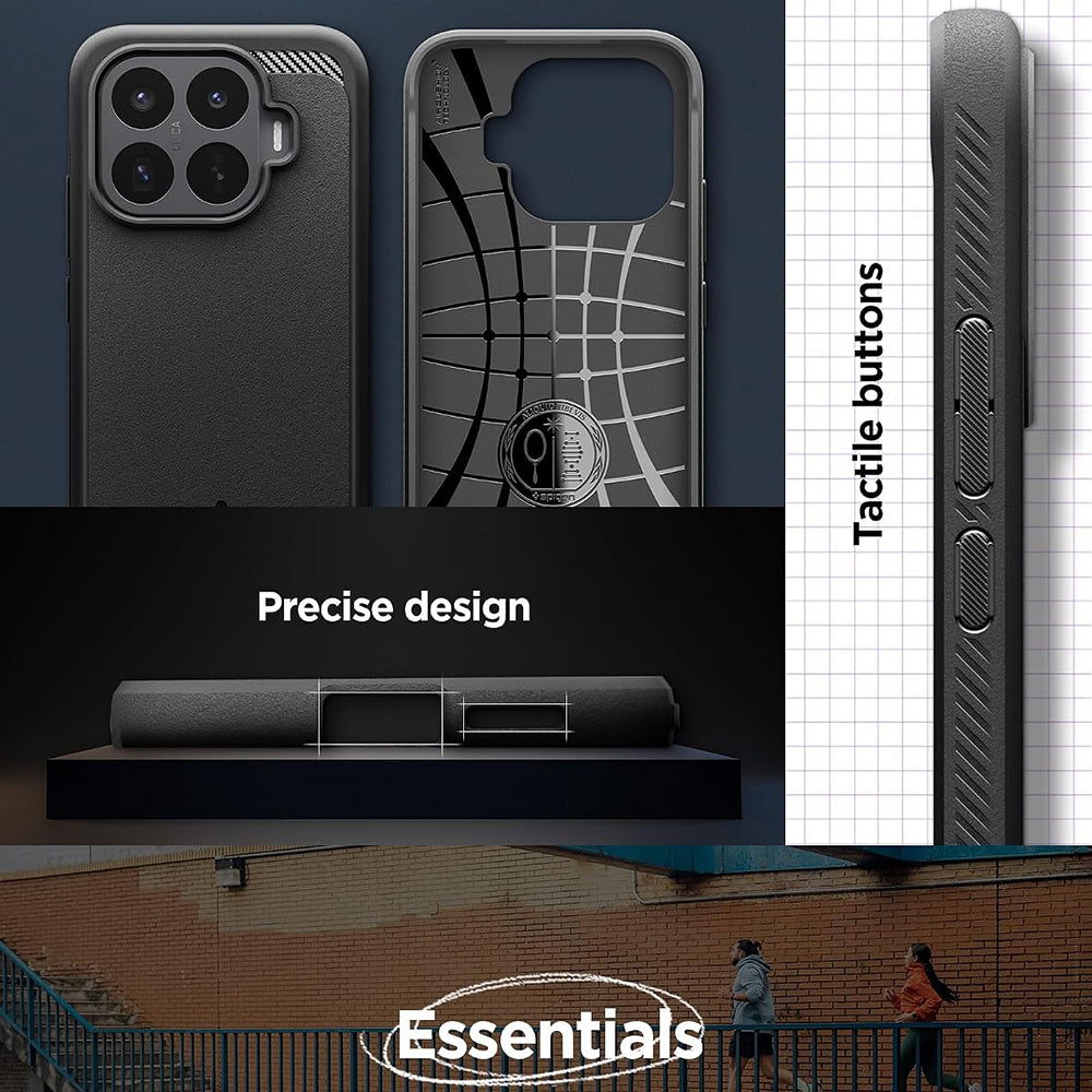 Husa pentru Xiaomi 17T Pro, Spigen, Rugged Armor, Neagra ACS11869