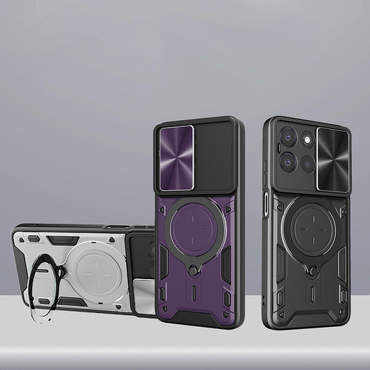 Husa pentru Xiaomi 17T Pro, Techsuit, CamGuard Pro, Roz Aurie
