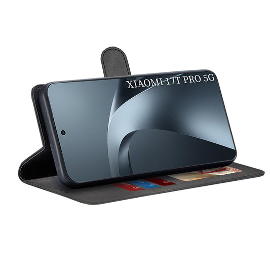 Husa pentru Xiaomi 17T Pro, Techsuit, Diary Book, Neagra