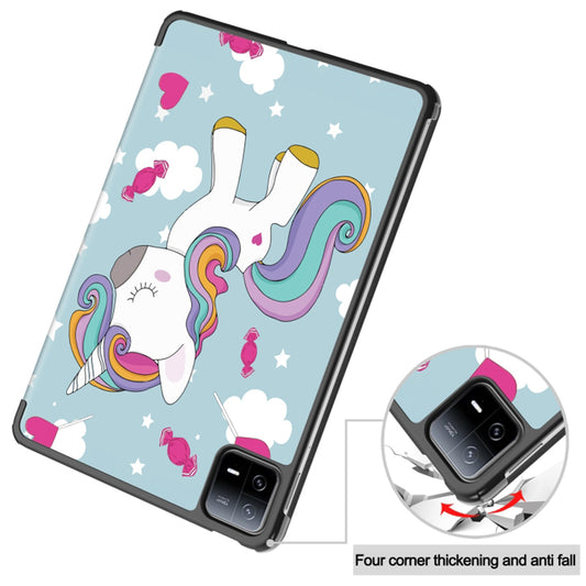 Husa pentru Xiaomi Pad 6 / 6 Pro, Techsuit, FoldPro Unicorn, Multicolor