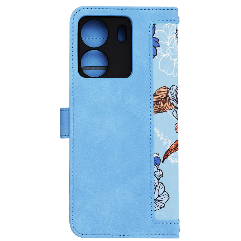 Husa pentru Xiaomi Poco C65 / Redmi 13C, Techsuit, FlipCraft, Bleu