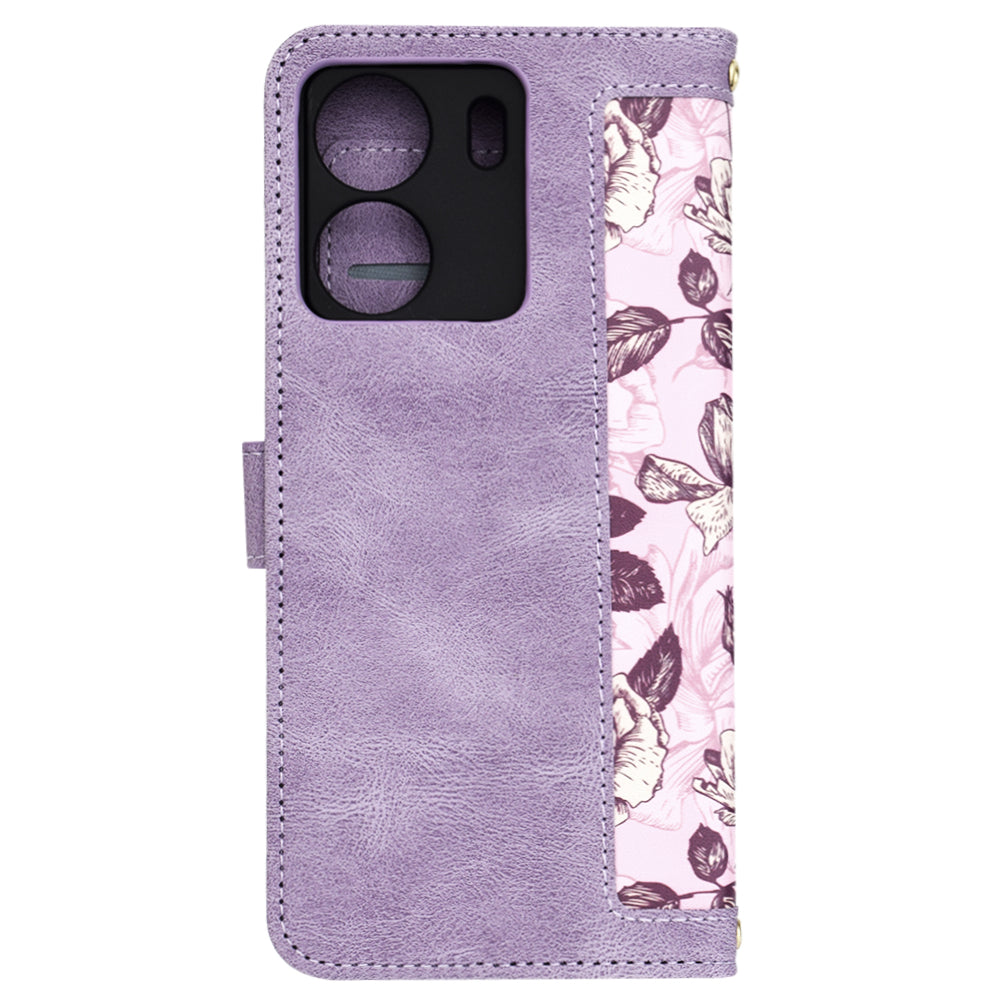 Husa pentru Xiaomi Poco C65 / Redmi 13C, Techsuit, FlipCraft, Mov