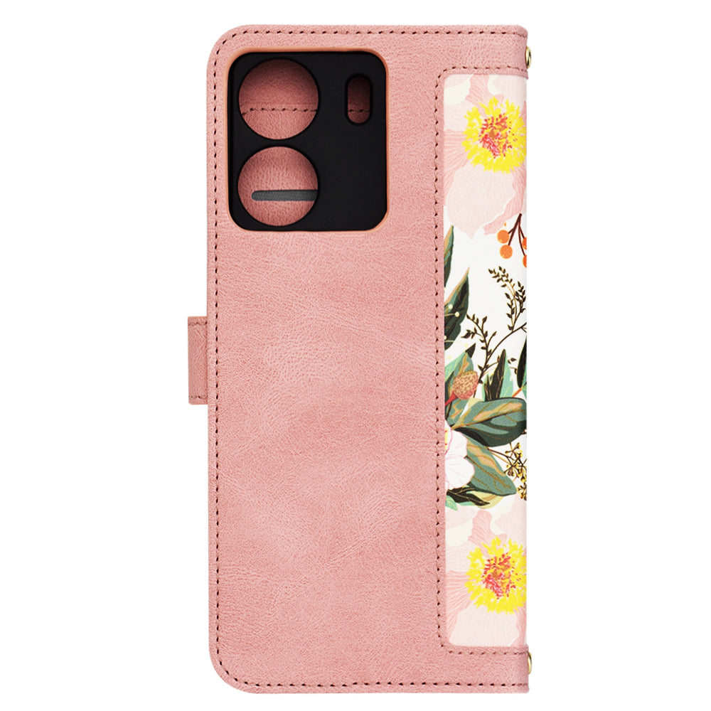 Husa pentru Xiaomi Poco C65 / Redmi 13C, Techsuit, FlipCraft, Roz