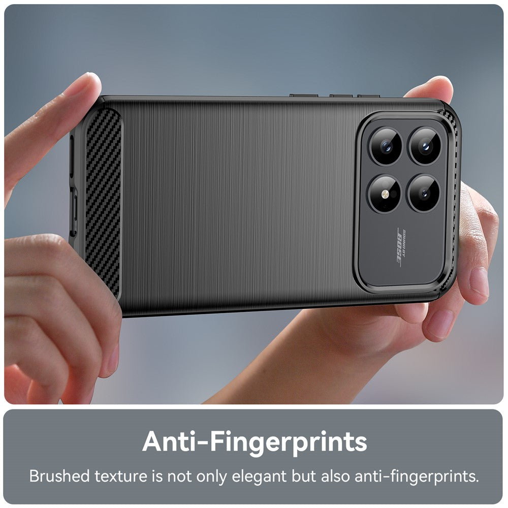 Husa pentru Xiaomi Poco F8 Pro, Techsuit, Carbon, Neagra