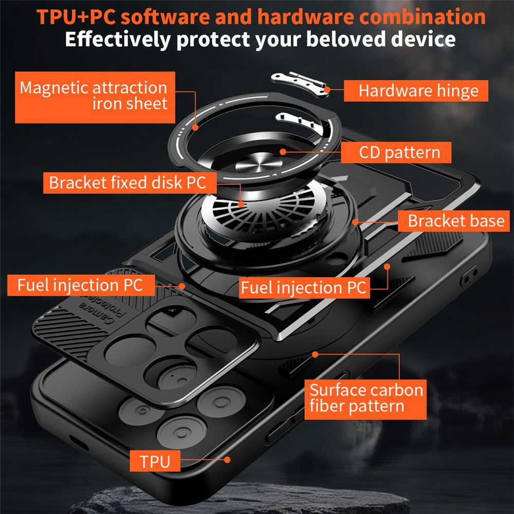 Husa pentru Xiaomi Poco F8 Pro, Techsuit, RuggedCam, Albastra