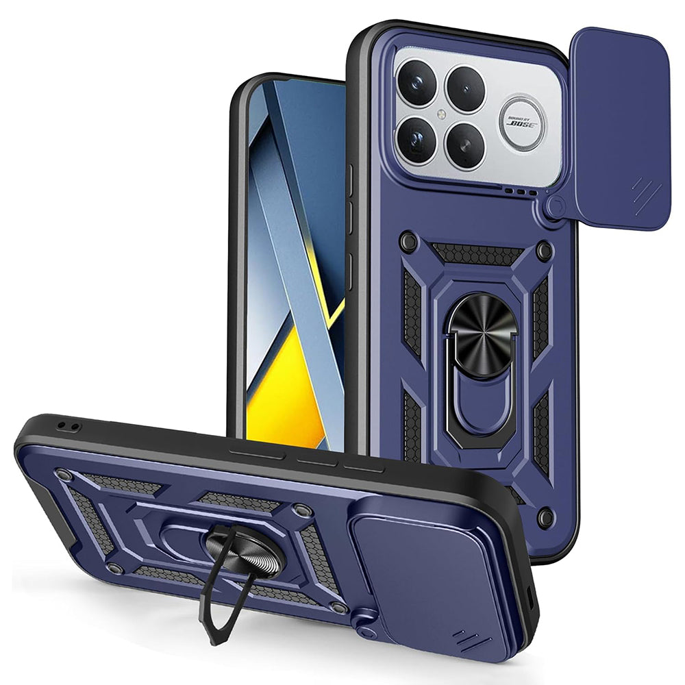 Husa pentru Xiaomi Poco F8 Ultra, Techsuit, CamShield, Albastra