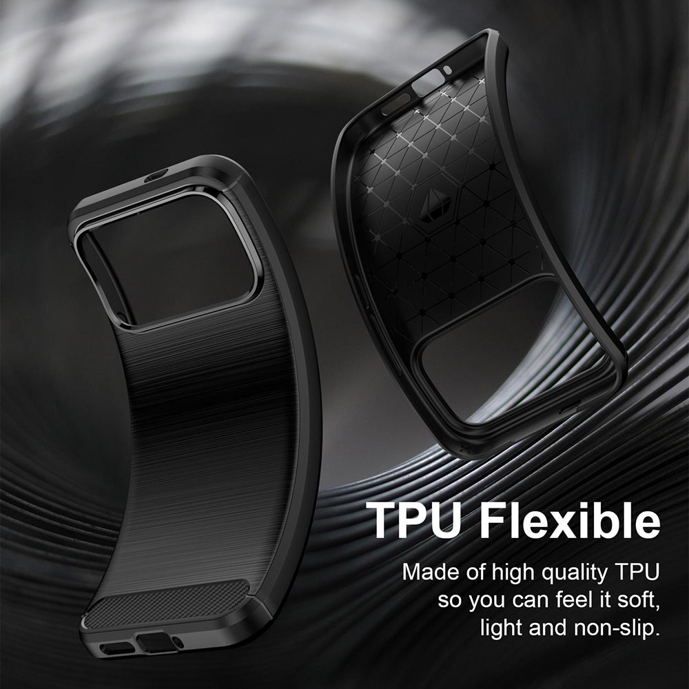 Husa pentru Xiaomi Poco F9 Pro, Techsuit, Carbon, Neagra