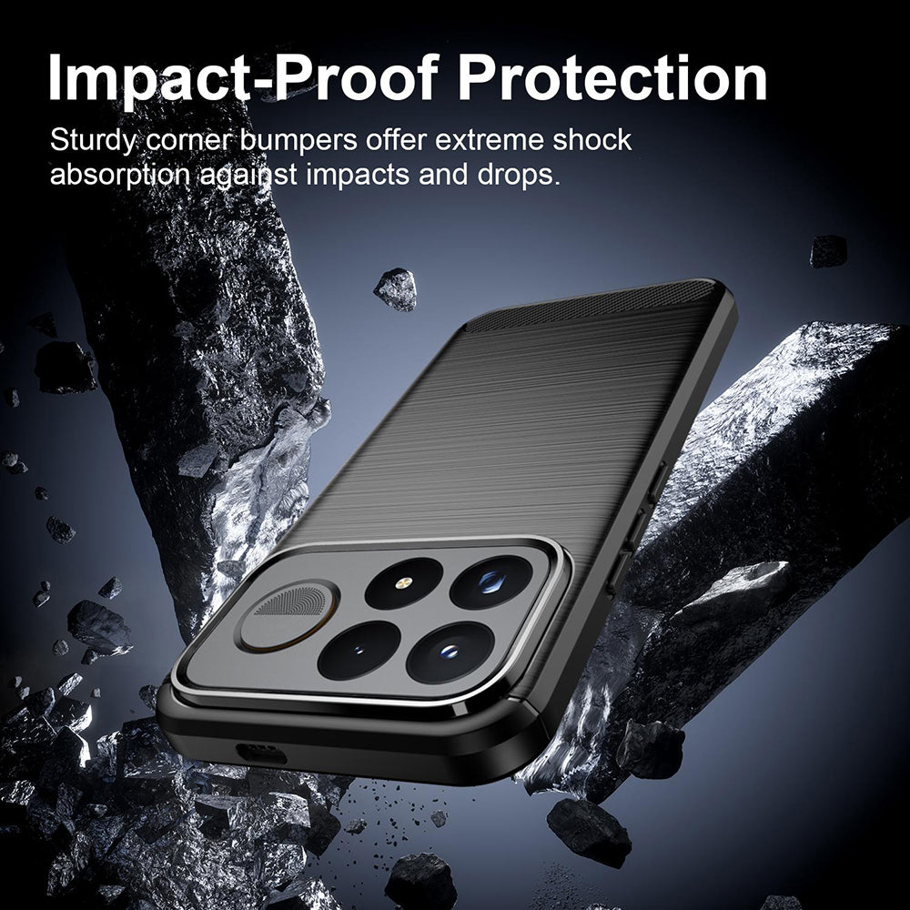 Husa pentru Xiaomi Poco F9 Pro, Techsuit, Carbon, Neagra