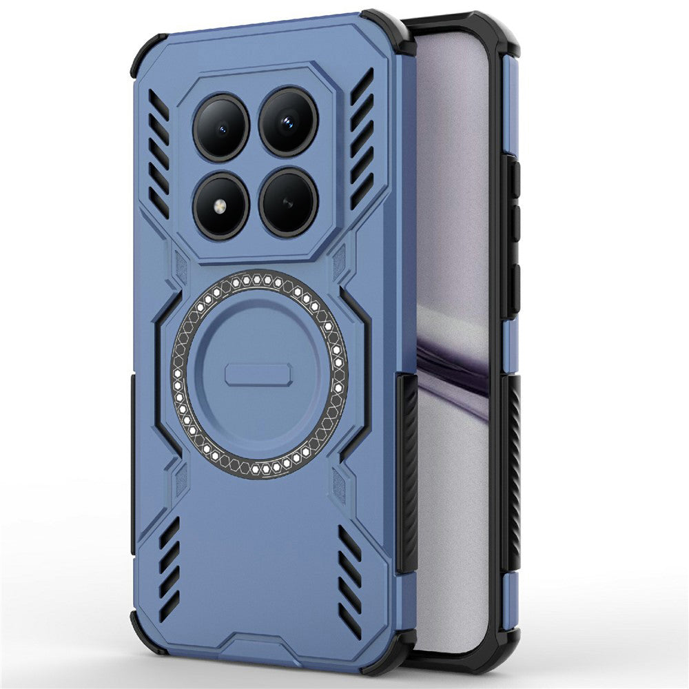 Husa MagSafe pentru Xiaomi Poco M8 Pro / Redmi Note 15 Pro+ 5G, Techsuit, ArmorMag, Albastra