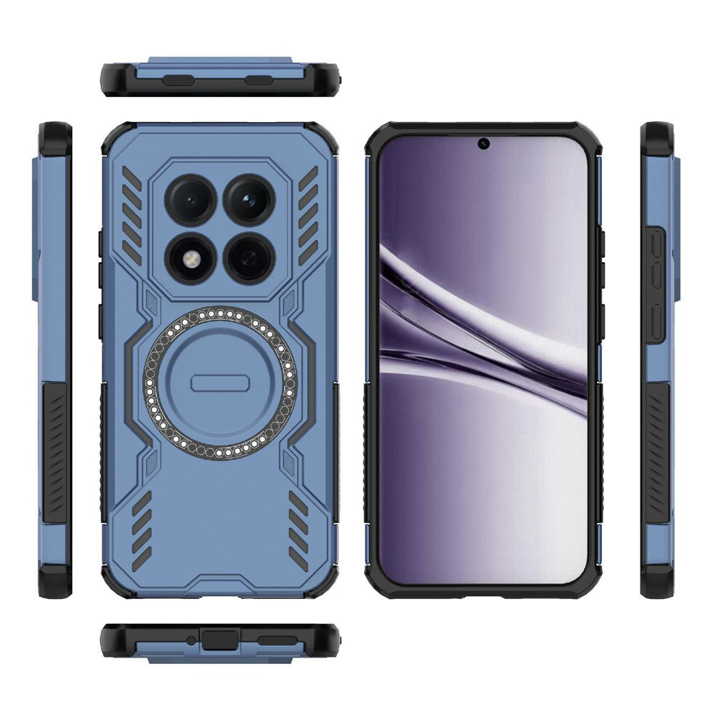 Husa MagSafe pentru Xiaomi Poco M8 Pro / Redmi Note 15 Pro+ 5G, Techsuit, ArmorMag, Albastra