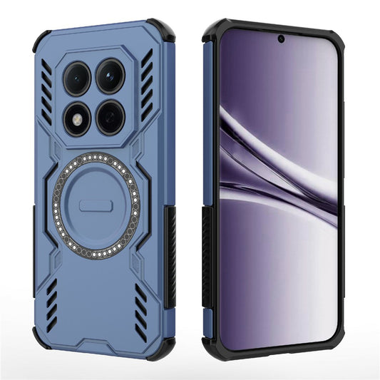 Husa MagSafe pentru Xiaomi Poco M8 Pro / Redmi Note 15 Pro+ 5G, Techsuit, ArmorMag, Albastra